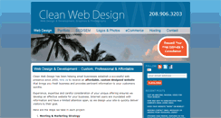 Desktop Screenshot of cleanwebdesign.com